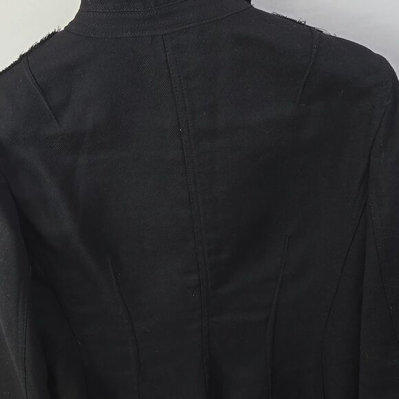 Banana Republic Military Style Women’s Black Jacket Sz 8 Wool Career Work - Picture 6 of 12
